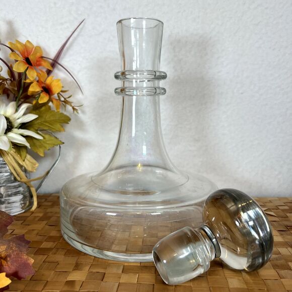 Vintage 70's HOLMEGAARD Glass CARAFE DECANTER Danish Modern Handblown Glass - Picture 6 of 10